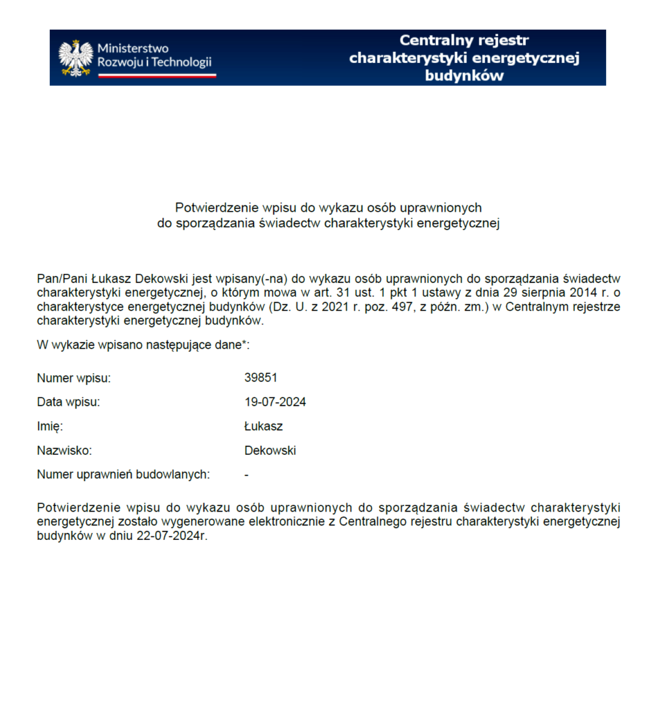 LICENCJA AUDYTOR ENERGETYCZNY TORUŃ LICENCJA AUDYTOR ENERGETYCZNY TORUŃ