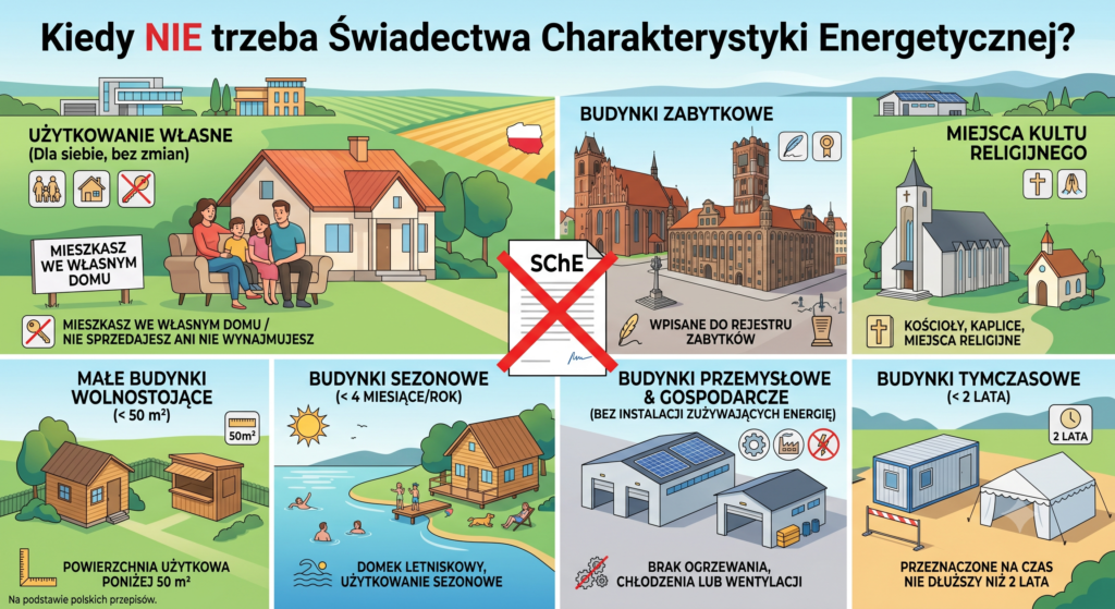 Kiedy nie trzeba świadectwa energetycznego
